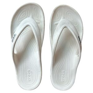 CROCS Classic White Sandals Iconic Comfort | Size W 10 M 8